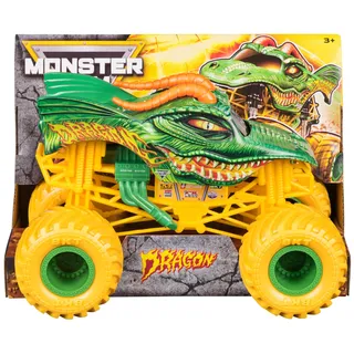 Monster Jam, Official Dragon Monster Truck, Collector Die-Cast Vehicle, 1:24 Scale, Kids Toys for Boys and Girls Ages 3 and up