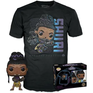 Funko Pop! & Tee: Marvel - Shuri - BPhuri - Small - (S) - Black Panther - T-Shirt - Kleidung mit Vinyl-Sammelfigur - Geschenkidee - Spielzeug und Kurzärmeliges Top Für Erwachsene Männer