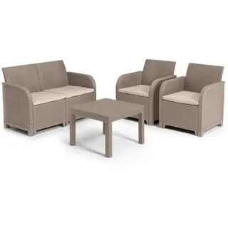 Allibert Von Keter Gartenmöbelset Beige Mit Kissen