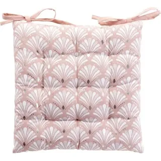 Coton D'intérieur, Sitzkissen, Kissen für Sitz, gesteppt, rosa, 40x40x6, Kinderbe (40 x 40 x 6 cm)