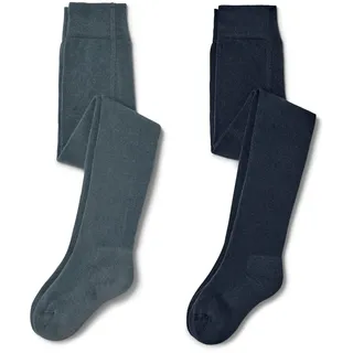 Tchibo - 2 Kinder-Strumpfhosen - Gr. 98/104 - dunkelblau