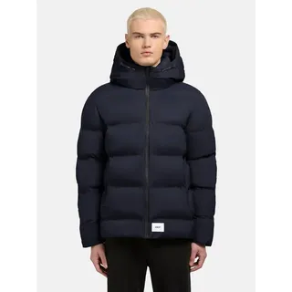 khujo Steppjacke Silas2 Warme Herren Winterjacke mit großer Kapuze blau M (50)