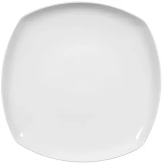 Speiseteller eckig 26 cm - Seltmann Weiden Lido weiß uni 3 - Weiß