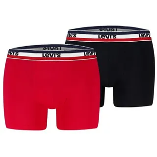 Levi's LEVIS MEN REPEAT SPW LOGO BOXER BRIEF rot/schwarz XL 2er Pack