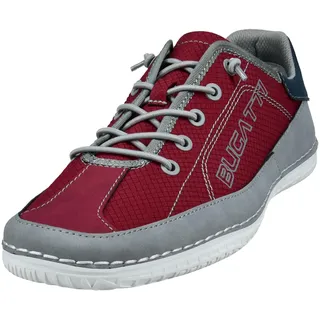 bugatti Herren Schnürstiefel, Männer Stiefel Kaltfutter,Chukka Boots,schnürung,Boots,Winterstiefel,Winterschuhe,Dark red/Grey (3115),41 EU/EU UK - 41 EU