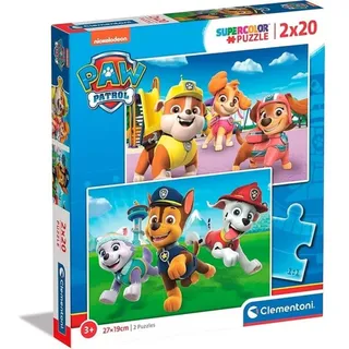 CLEMENTONI Paw Patrol 2 x 20 Teile