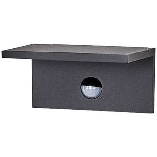 LUCANDE Außenwandleuchte Aluminium 9,8 cm mit Bewegungsmelder schwarz