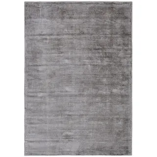 Tom Tailor Shine uni Handwebteppich 160 x 230 cm Grau