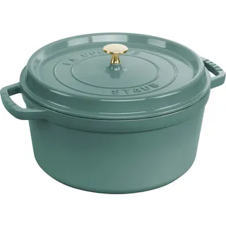 Staub Cocotte rund 28 cm eukalyptus