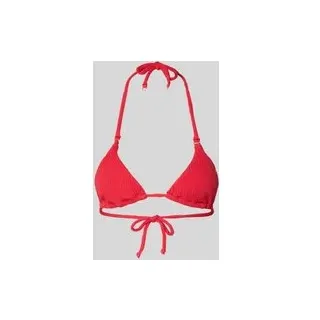 Bikini-Oberteil mit Strukturmuster Modell 'Dive', Rot, 46