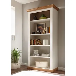 Landhaus Regal Wohnzimmer Bücherregal 102cm pinie weiß wotan eiche 87875326
