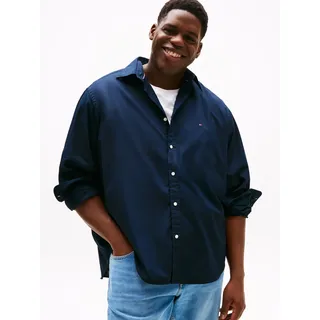 Tommy Hilfiger Big & Tall Langarmhemd Blau 4XL