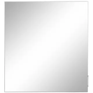 Spiegelschrank WELLTIME "Lage, Badschrank, Badezimmerschrank, 60 cm breit" Schränke Gr. B/H/T: 60 cm x 65 cm x 15 cm, weiß (weiß hochglanz) Bad-Spiegelschränke Pflegeleichte Oberfläche, FSC-zertifiziert