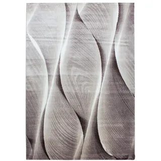 KADIMA DESIGN DRAU Kurzflorteppich 160 x 230 cm Braun