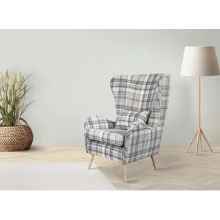 Home Affaire Ohrensessel Charles Polyester 78 x 118 x 94 cm Blau