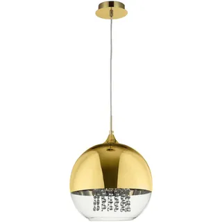 Maytoni Pendelleuchte, Gold, Metall, Glas, Kugel,Kugel, 28 cm, CE, beliebig kürzbar, Lampen & Leuchten, Innenbeleuchtung, Leuchten nach Räumen, Wohnzimmerlampen