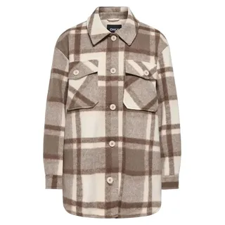 ONLY Onlaylin Check Coat Otw - Beige - L