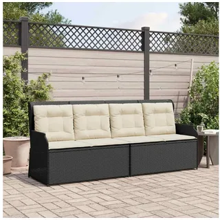 vidaXL Gartenbank 1-tlg Schwarz