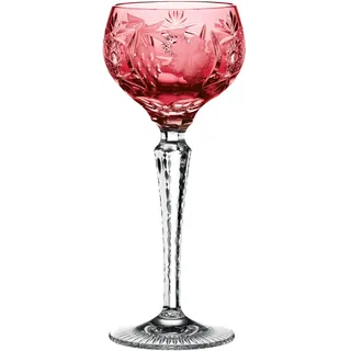 Nachtmann Weinglas mit Schliffdekoration, 230 ml, rot, Traube, 35950, Römerglas aus Bleikristall, spülmaschinenfest, Made in Germany