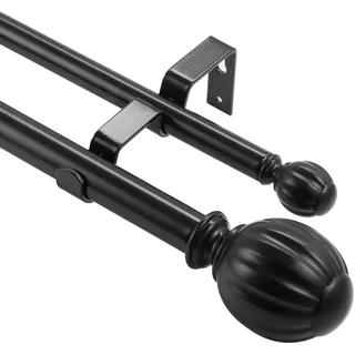 Vevor Innenlaufgarnitur 2-läufig Ø 0 mm 92 - 183 cm Schwarz