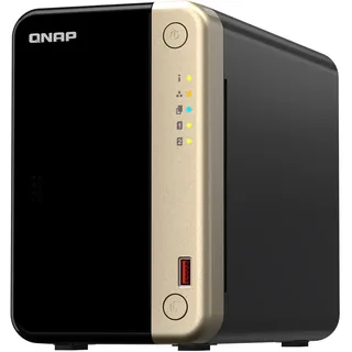 QNAP TS-264 Leergehäuse Schwarz/Rot