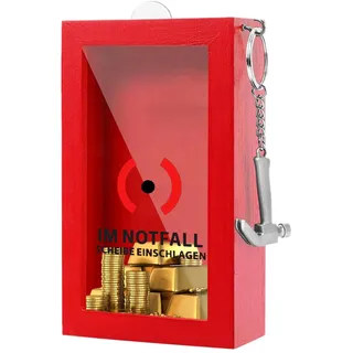 Simsky Lustige Notfallbox mit Hammer - Personalisierte Geschenkbox für Geldgeschenke, Süßigkeiten Kreative DIY Geschenkidee für 18. Geburtstag, Hochzeit, Jubiläum - Geschenk für Frauen & Männer