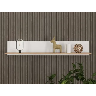 Home affaire Wandregal BEDFORD, Schwebendes Regal, Wandkonsole, Wandboard, Ablageboden, Wandmontiert, Gesamtbreite 137,5 cm weiß