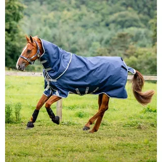 Horseware Amigo Bravo 12 Plus 100g Weide Decke 140 cm Navy/Silber