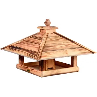Dobar Vogelhaus Lumbre zum Aufstellen, geflammt - braun