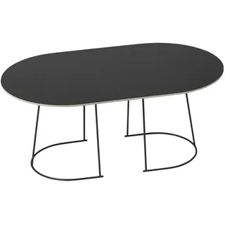 Muuto - Airy Couchtisch, mittel, schwarz