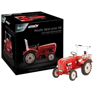 Revell Adventskalender, Porsche Junior 108 mit Easy-Click-System in 24 Tagen zum Traktor, Adventskalender für Jungen, Mädchen & Erwachsene ab 10 Jahren, Geschenk zu Weihnachten