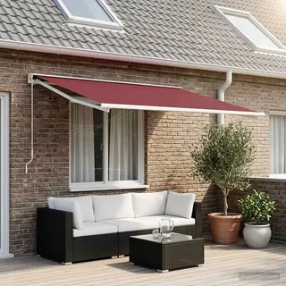 vidaXL Markisenersatzstoff 500 x 300 cm rot