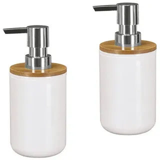 KLEINE WOLKE Seifenspender Timber 300ml Weiß