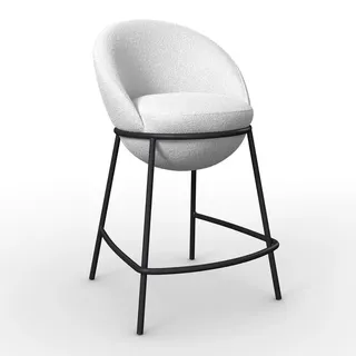 Bessagi Home Barhocker Zoa 50 x 110 x 58 cm Weiß