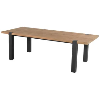 Hartman, Gartentisch + Balkontisch, Esmee Tisch Aluminium/Teak 200x100 cm (200 x 100 x 77 cm)