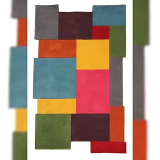 KADIMA DESIGN Thames Eva Wollteppich 120 x 180 cm Bunt