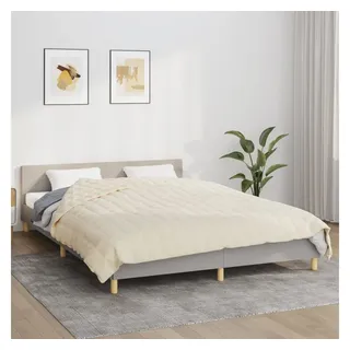 vidaXL Gewichtsdecke Hellcreme 200x230 cm 9 kg Stoff