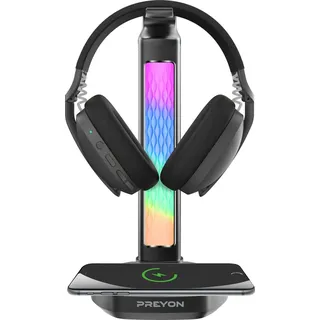preyon Heron Beak RGB LED, Ladegerät USB-Hub, Aluminium Gaming Headset-Ständer