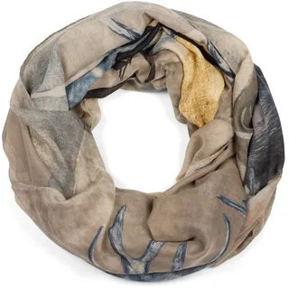 Stylebreaker Loop Schal in Beige-Blau | Gr.: onesize
