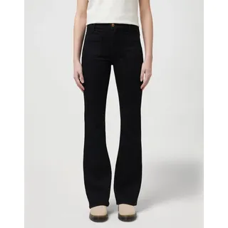 Wrangler Damen Flare Jeans, Retro Black, 27W / 34L EU - 27W / 34L