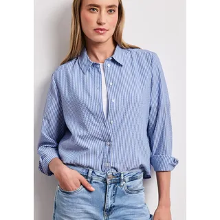 STREET ONE Langarmbluse blau 42