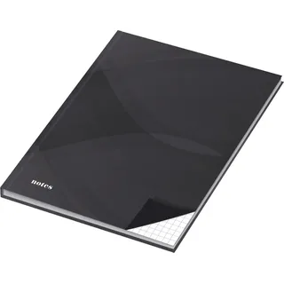 RNK Notizbuch „notes carbon black“ 46514 96BL kariert