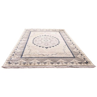 Orientteppich MORGENLAND "Sanam" Teppiche Gr. B/L: 200 cm x 300 cm, 8 mm, 6 m2, 1 St., silberfarben (silber) Orientalische Muster