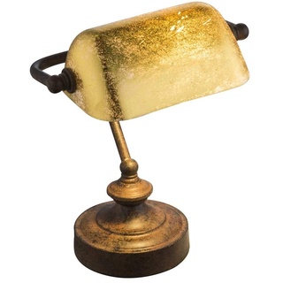Elegante Tischleuchte"Antik" Tischlampe Tischlampe dekorativ rustikal mit goldfarbenem Diffusor