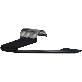 Relaxdays Hosenbügel, 20er Set, rutschfeste Kleiderbügel, platzsparend, HBT: 17,5 x 35 x 0,5 cm, Anzugbügel, schwarz