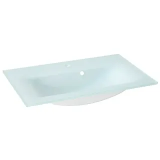 Camargue Stella Einbauwaschbecken  (80 x 50,1 cm, Weiß)