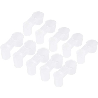 10PCS Vogel Wasser Trinker Tasse, Plastik wasserflasche Vogel Trinker Fütterer Tasse Praktische Plastic Wasser Trinker Tasse Fütterer Trinkschale für Vogel Pigeons Papageien