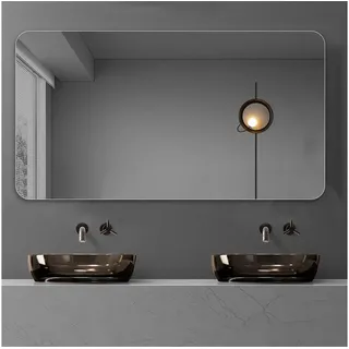 Luckice Badspiegel Wandspiegel 60 × 100 cm Badezimmerspiegel 70x90cm (zur Wandmontage für Ihr Bad)