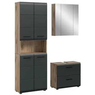 xonox.home Badmöbel-Set Nox Oak 3-tlg. Braun