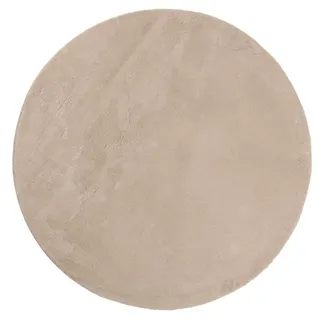 vidaXL HUARTE Kurzflorteppich Ø 80 cm Sandfarben